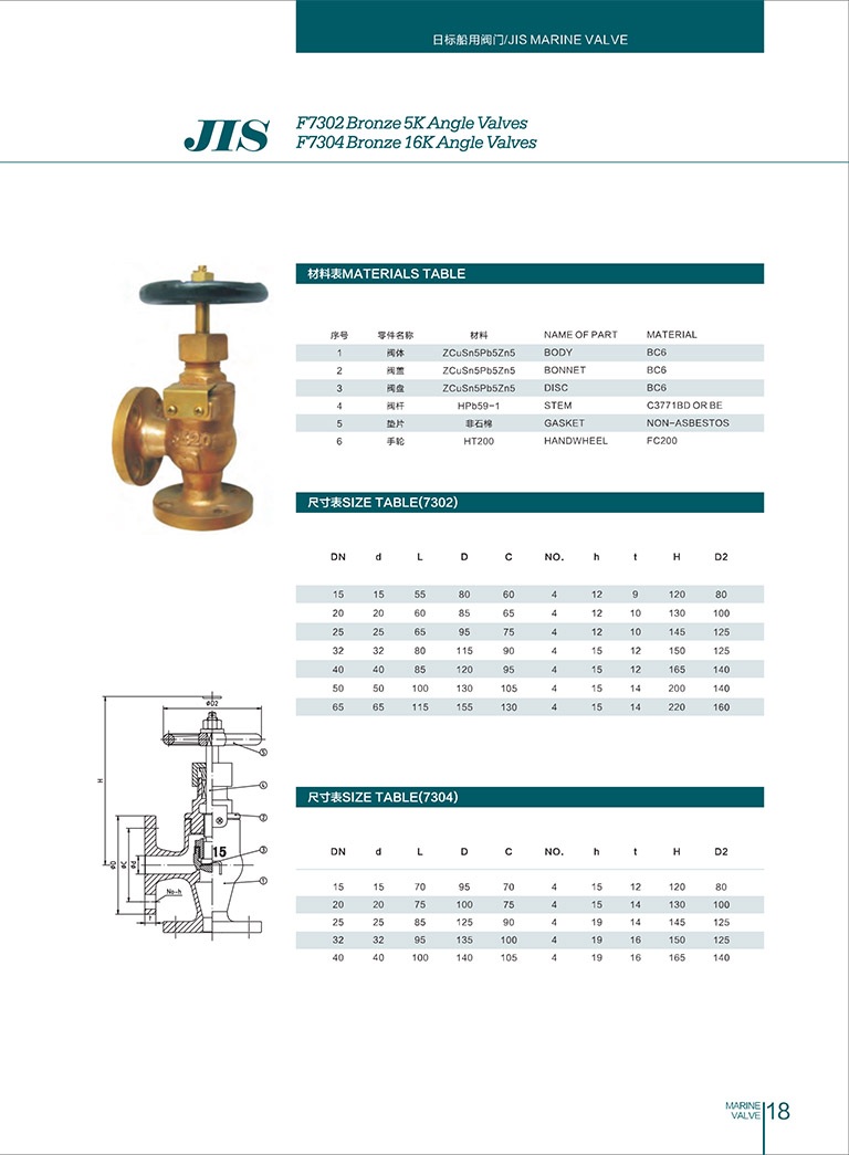 Catalog Van Góc Đồng JIS 5K 16K
