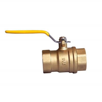 Van bi bằng đồng thau nối ren 2 mảnh HK1071B
