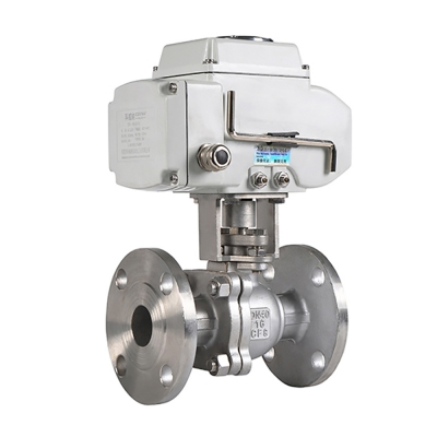 Van bi điện nối bích HK60-Q-2PS-F