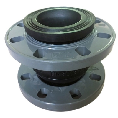 Khớp nối giãn nở cao su với mặt bích PVC