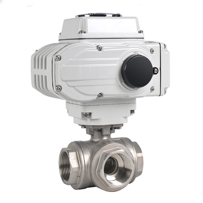 HK60-Q-T - Van bi inox 3 ngã điều khiển điện