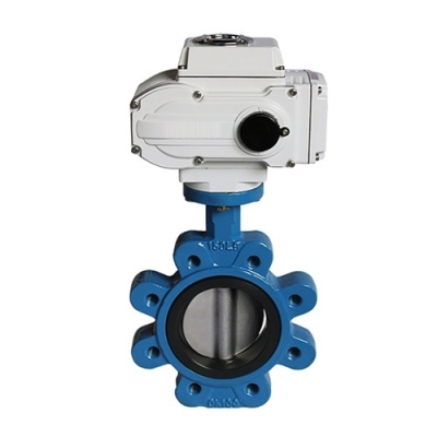 Van bướm điện loại nối lug bằng gang model HK60D-M