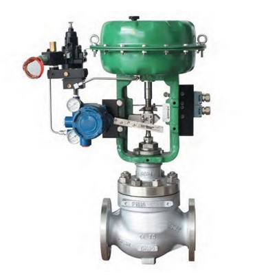 Van điều khiển hơi bằng khí nén với bộ truyền động khí nén