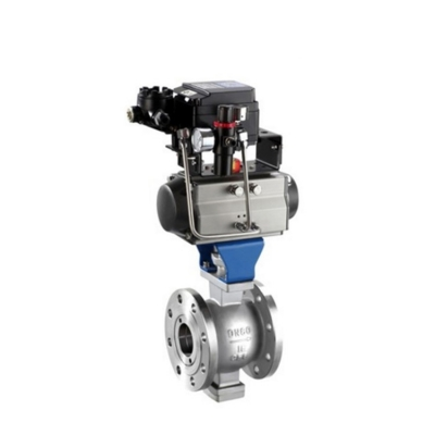 Van bi khí nén cổng bi chữ V model HK55-F-V