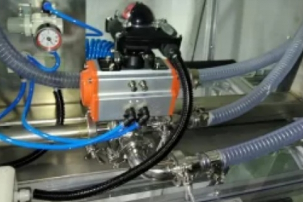 Pneumatic ball valves are used in food processing equipment