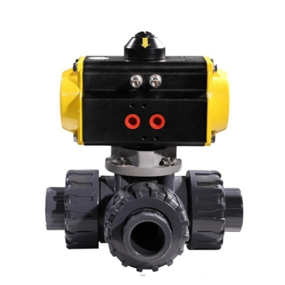 Van bi PVC 3 ngã điều khiển khí nén HK57-T