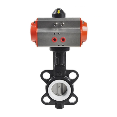 Van bướm gang điều khiển khí nén HK59-D
