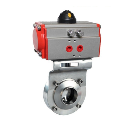 Van Bướm Khí Nén Thực Phẩm Inox SS316 Kiểu Hàn (SS316 Butt Weld Food Grade Pneumatic Actuated Butterfly Valve)
