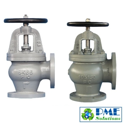 Van góc gang tàu biển 5K 10K 16K | Marine Angle Valve F7306 F7308 F7310