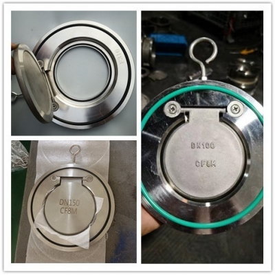 Van 1 chiều lá lật dạng kẹp inox SS316 | Wafer Check Valve PN16